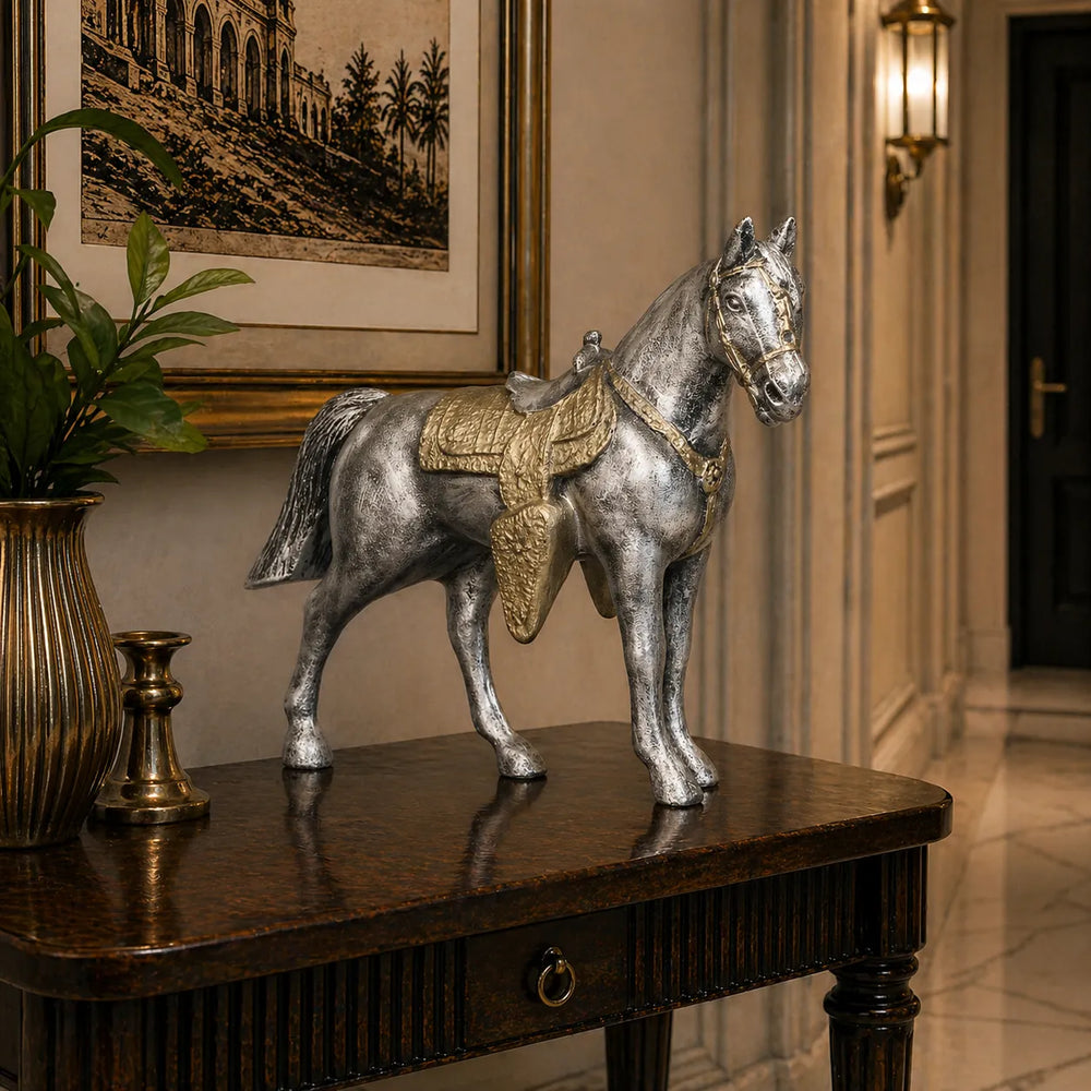 Royal Arabian Stallion - Antique Silver Collection
