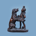Royal Joyful Companions Dog & Girl - Copper Collection