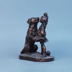 Royal Joyful Companions Dog & Girl - Copper Collection