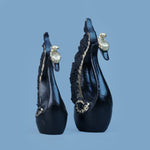 Royal Swan Pair - Black with Gold touch