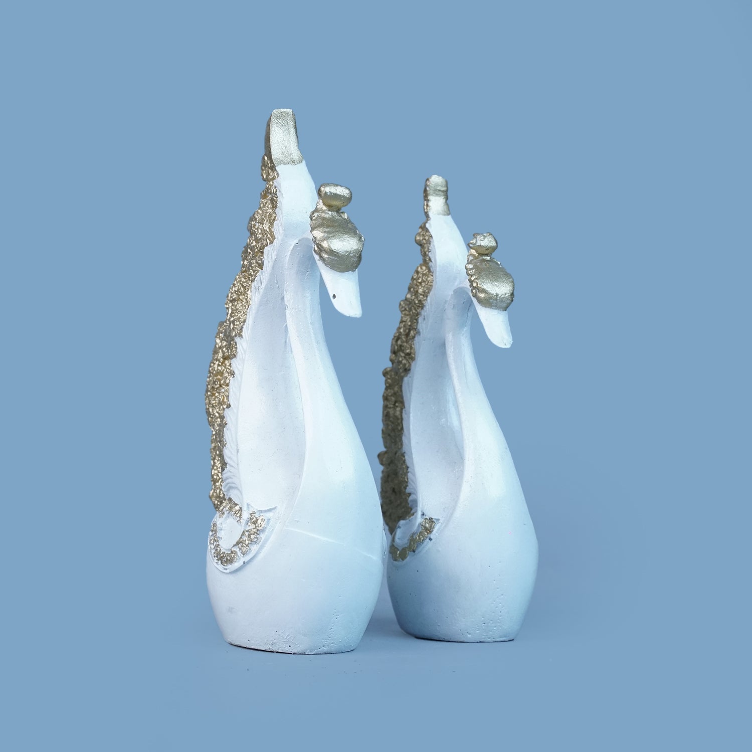 Royal Swan Pair - White & Golden Collection