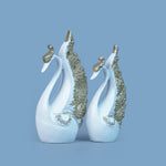 Royal Swan Pair - White & Golden Collection
