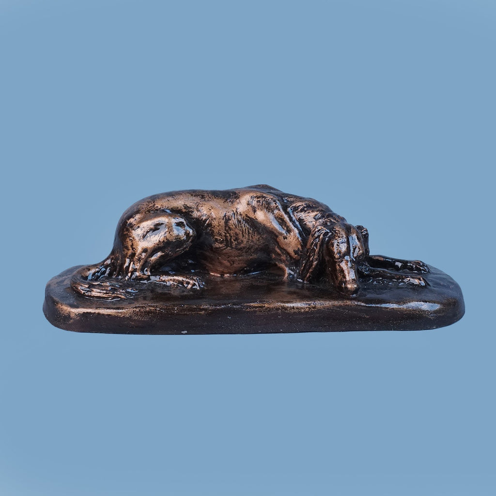 Royal Resting Hound Dog - Antique Copper Collection