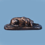 Royal Resting Hound Dog - Antique Copper Collection