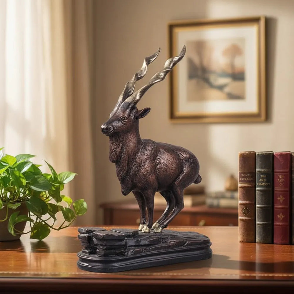 Royal Markhor of the Peaks - Antique Copper Collection