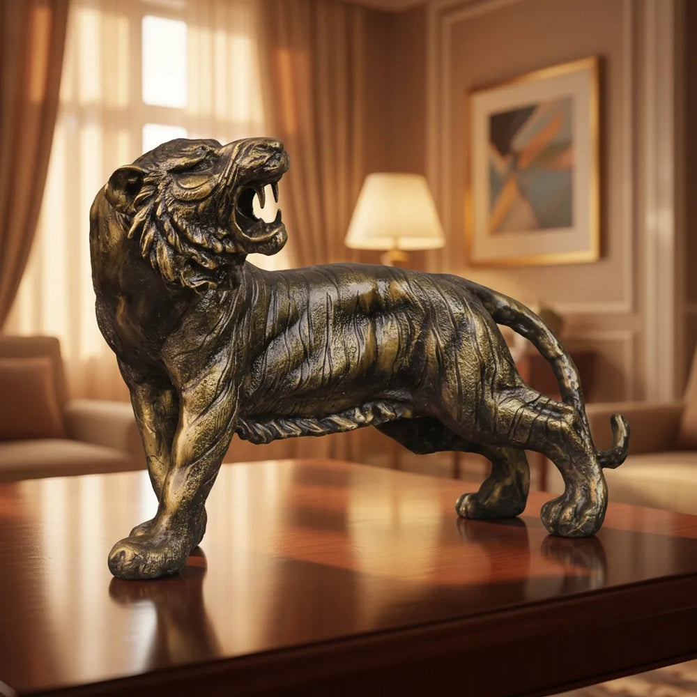 Royal Roaring Tiger - Antique Gold Collection