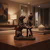 Royal Joyful Companions Dog & Girl - Copper Collection