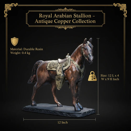 Royal Arabian Stallion - Antique Copper Collection