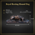 Royal Resting Hound Dog - Antique Copper Collection
