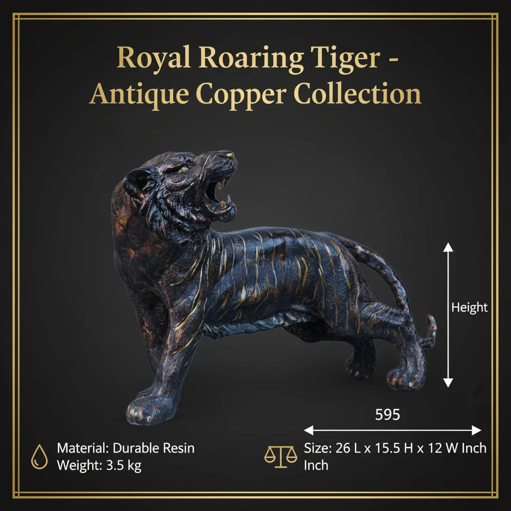 Royal Roaring Tiger - Antique Copper Collection